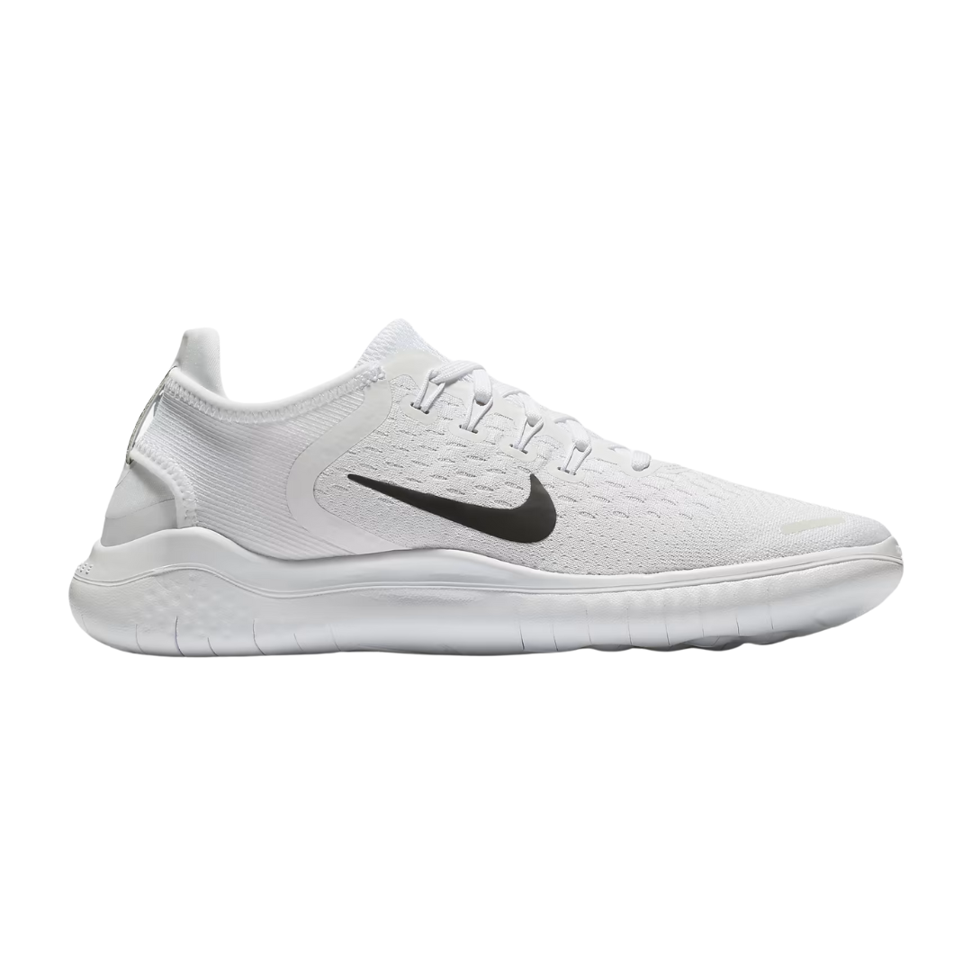 Nike Women’s Free RN 2018 Running Shoes – White/Black 942837-100