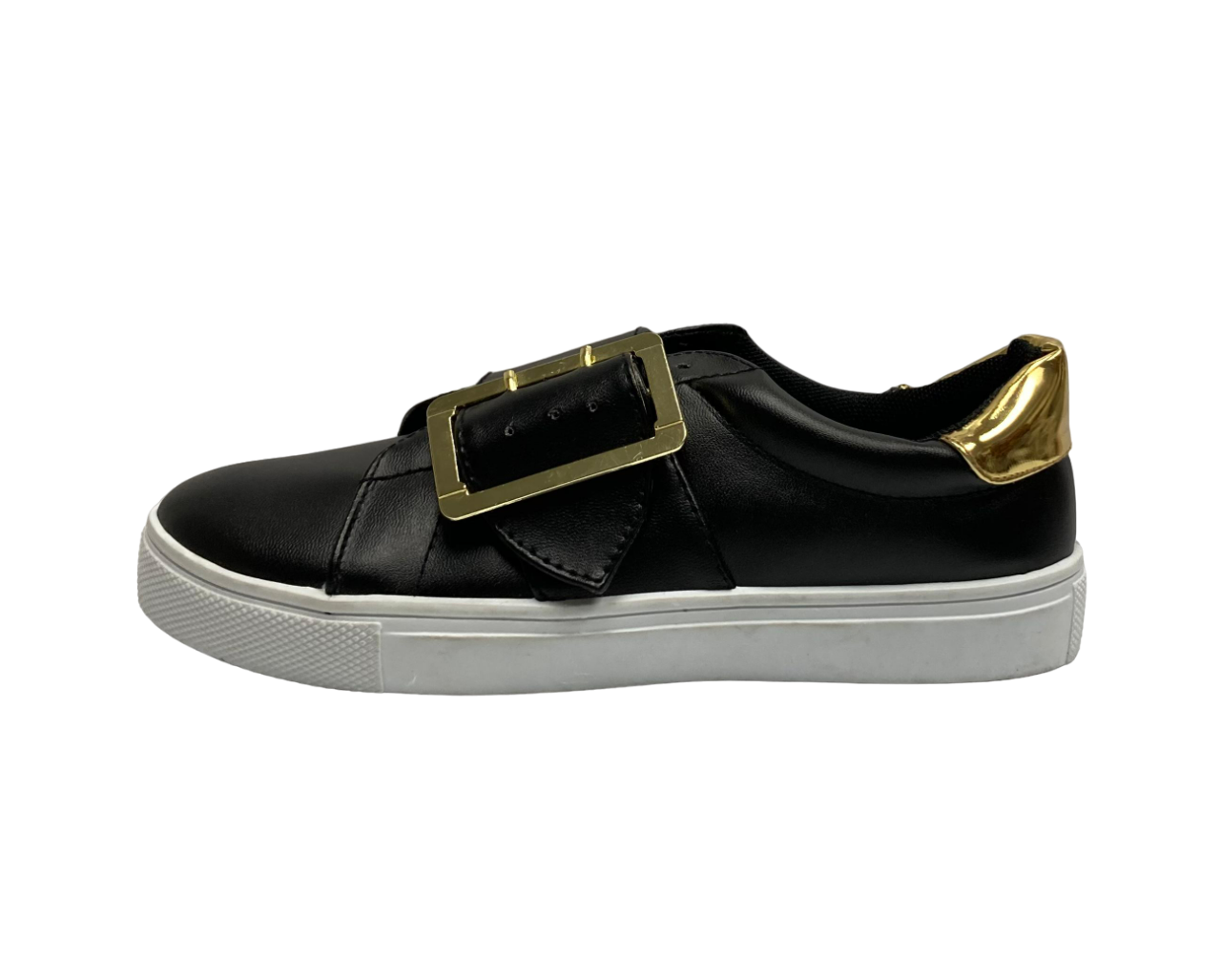 Qupid Women's Casual Shoe Black Golden