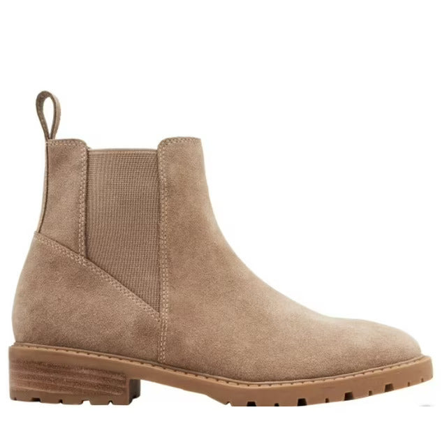 Steve Madden Women's Lorali Tan Suede Chelsea Boots