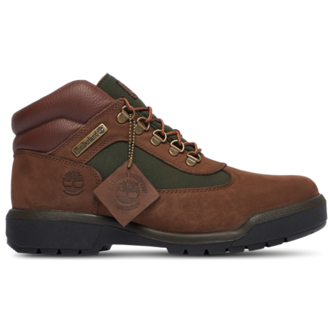 Timberland Men's Field Boot Waterproof Mid Boot Dark Brown Nubuck