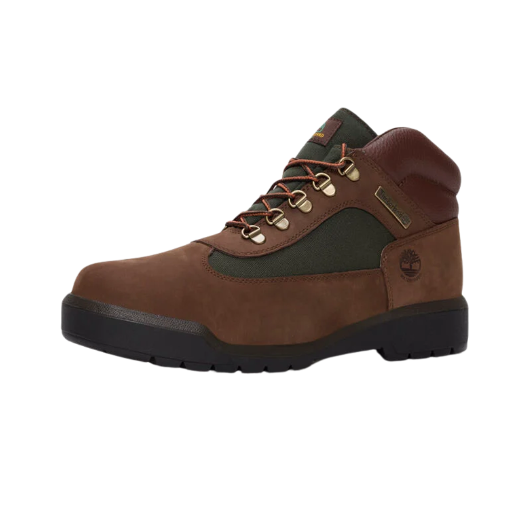 Timberland Men's Field Boot Waterproof Mid Boot Dark Brown Nubuck