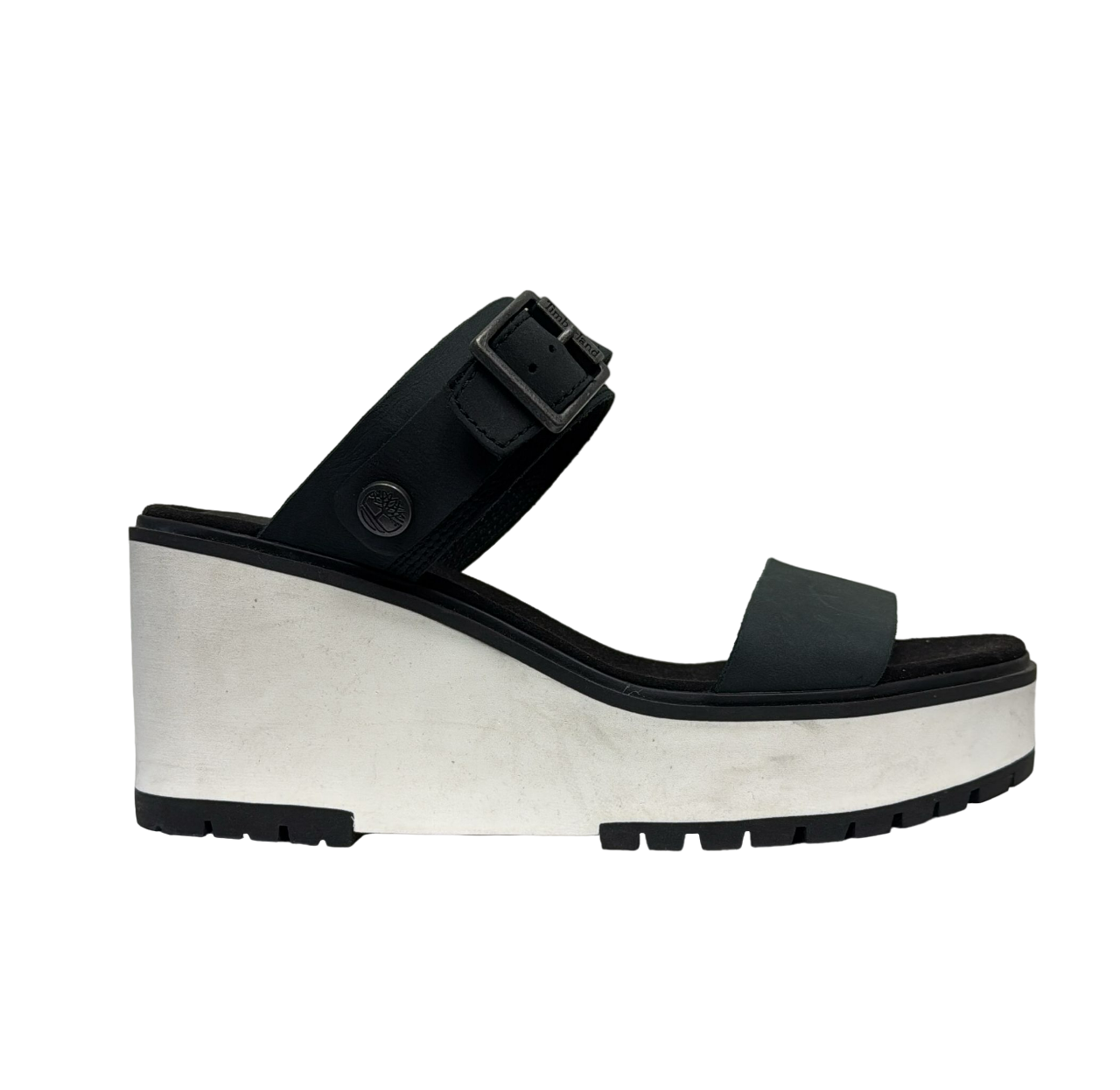 Timberland Women's Koralyn Wedge Sandals Black and White