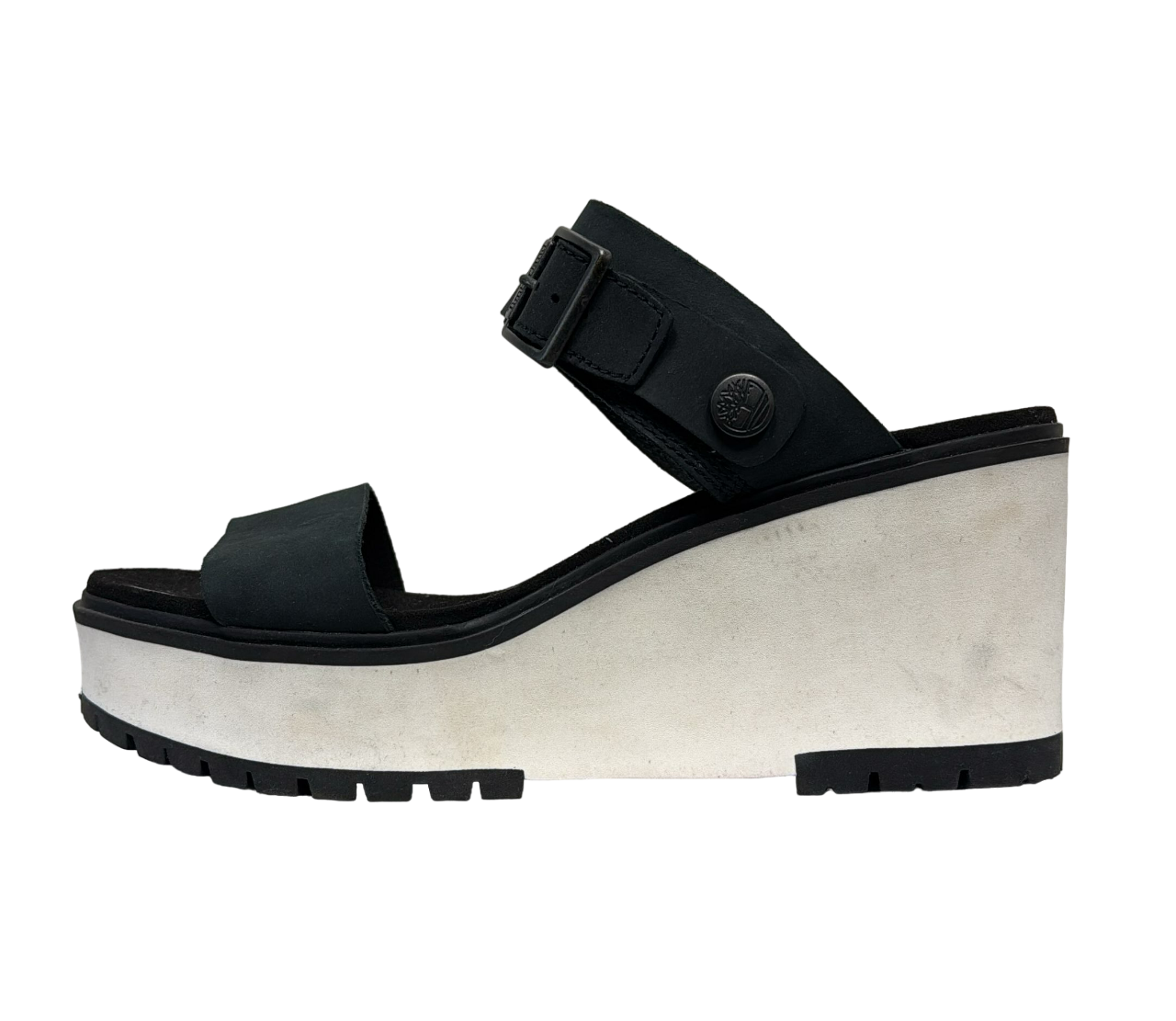 Timberland Women's Koralyn Wedge Sandals Black and White