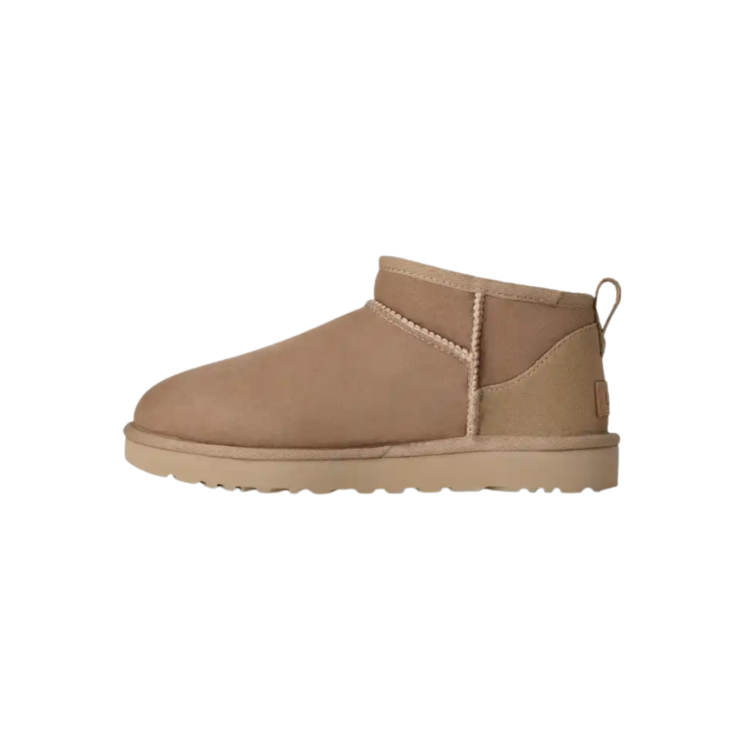UGG Women’s Classic Ultra Mini Boot Sand Ankle Boot – 1116109