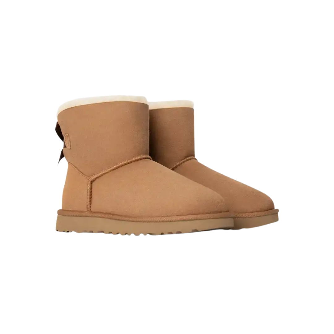 UGG Women’s Mini Bailey Bow II - 1016501 Chestnut