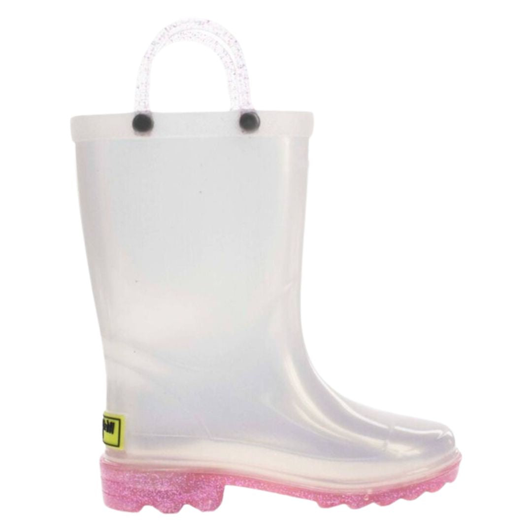 Western Chief Pearlized Glitter Boots Light Up