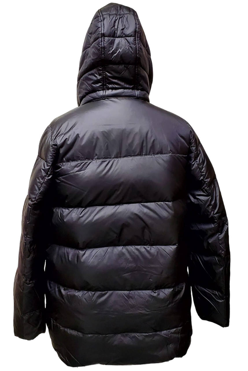 Chaqueta acolchada de plumas para mujer Land End - Negra