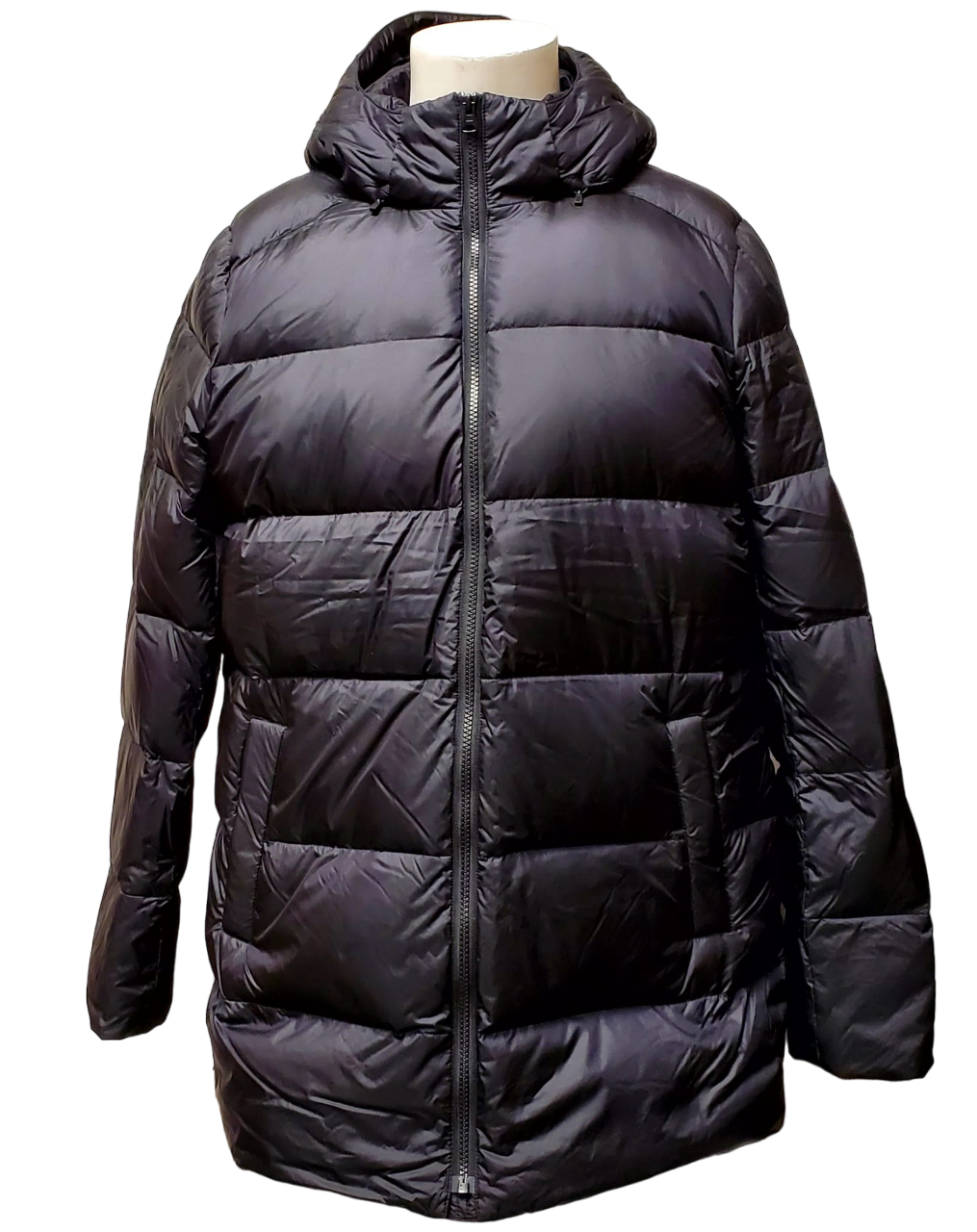 Chaqueta acolchada de plumas para mujer Land End - Negra