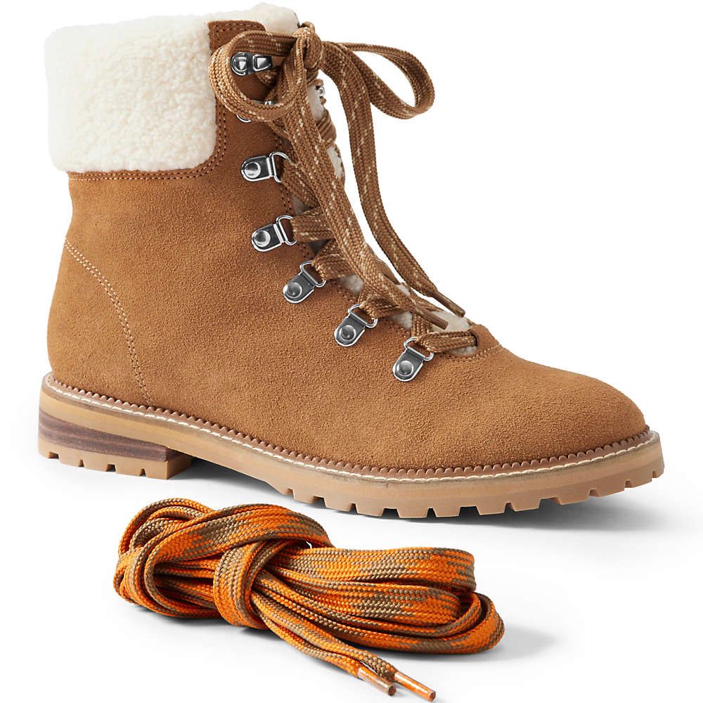 Lands End Women's Ankle Boot brown