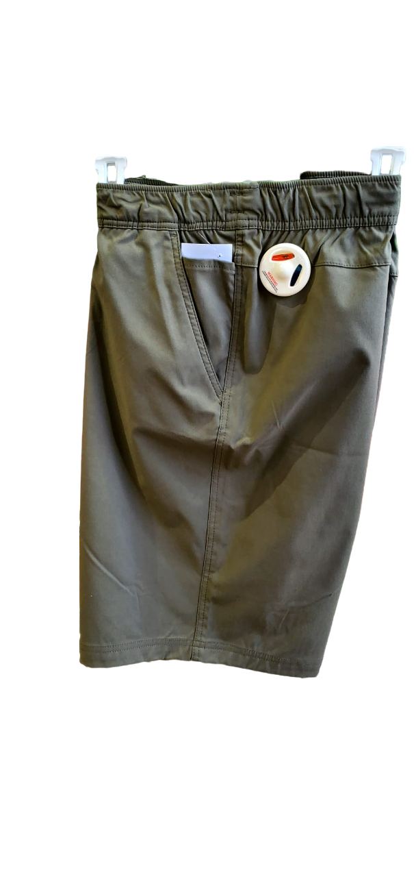 Pantalones cortos cargo elásticos vintage para hombre, resistentes a la intemperie, color verde 1712425