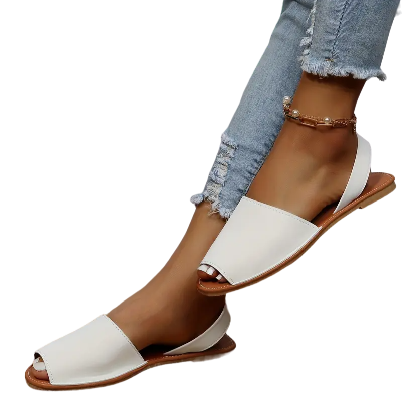 Women's  Peep Toe Flat Sandals