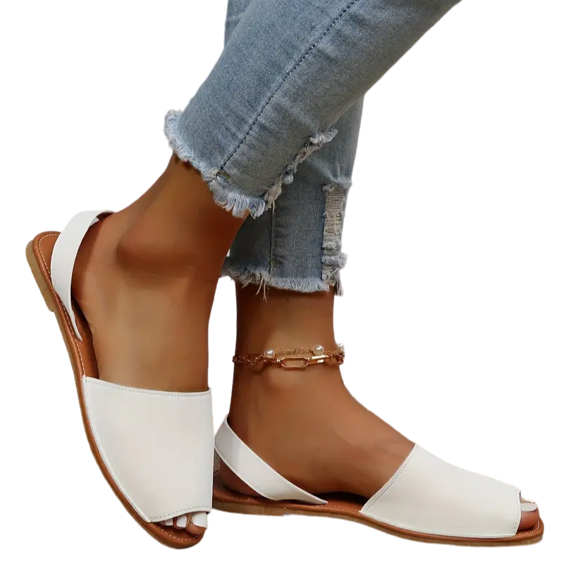 Women's  Peep Toe Flat Sandals