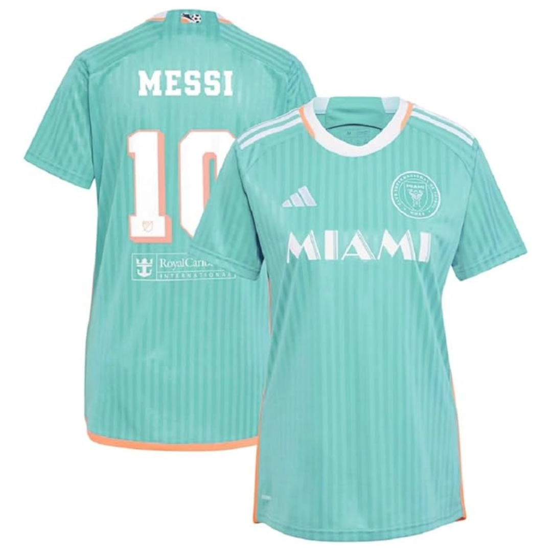 Adidas Women's Inter Miami 2024 Third Jersey with Messi 10