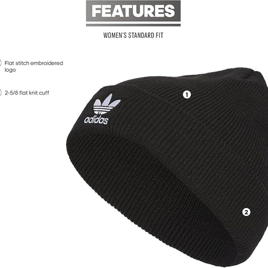 Adidas Women's Trefoil Beanie White/Black