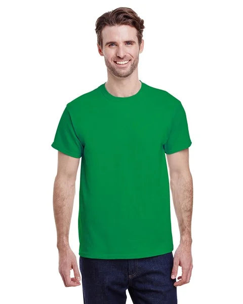 Camiseta Gildan G500 5000 algodón grueso verde