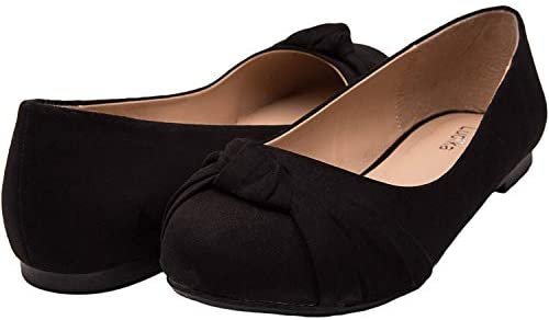Luoika Women's Wide Width Flat Shoes