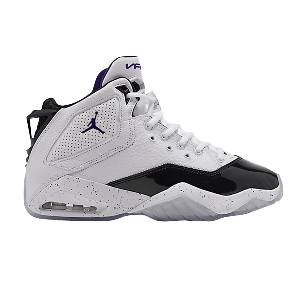 Black white purple jordans shop
