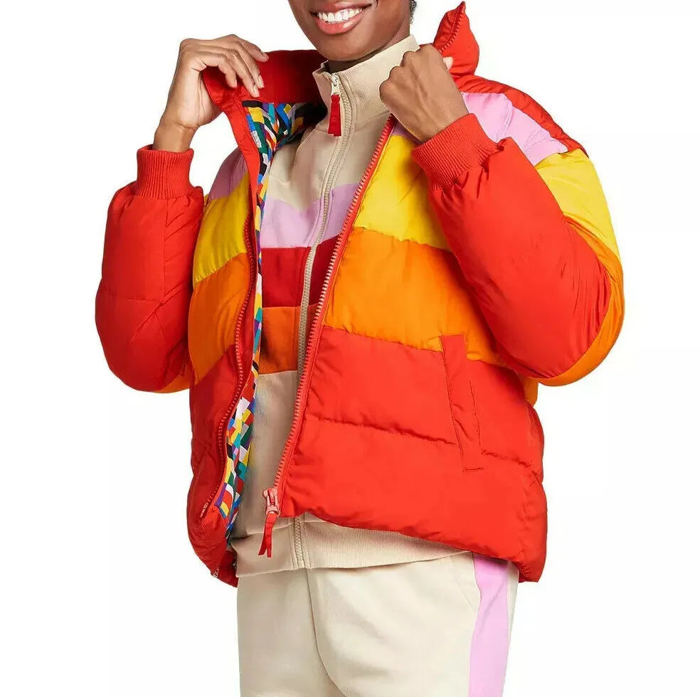 Chaqueta acolchada Lego para mujer, color rojo/56863