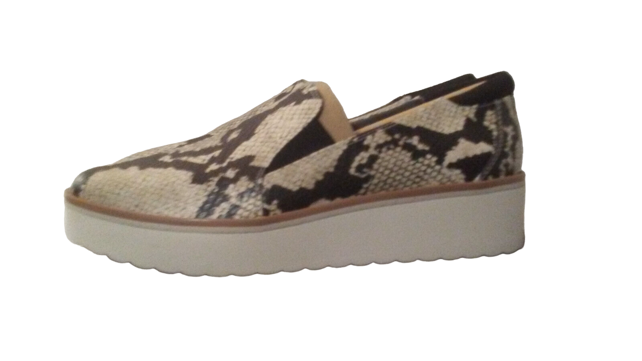 Zapatillas sin cordones Larken con estampado de serpiente en negro para mujer de DR SCHOLL'S