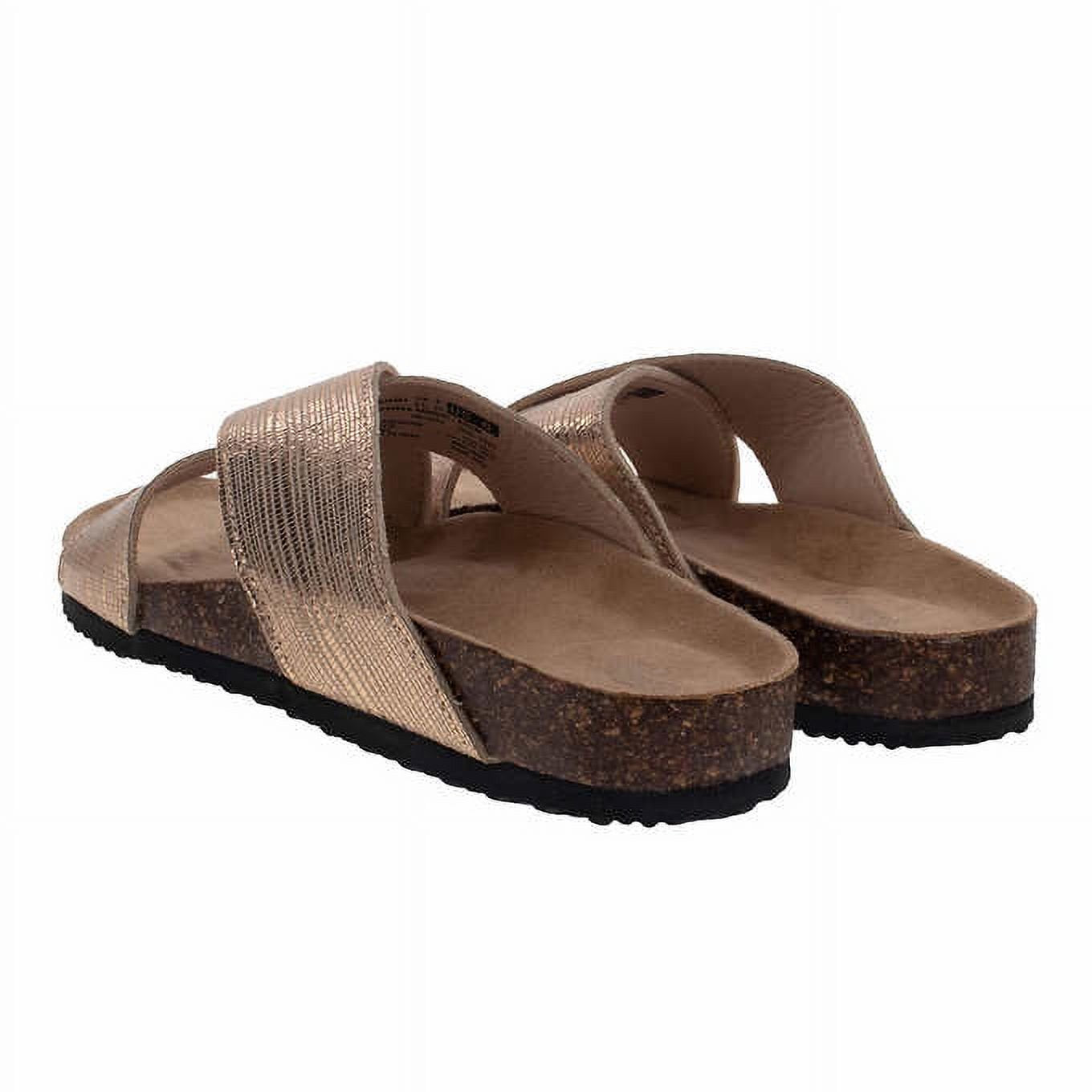 Western Chief Women's Metallic Cross Sandal 1676584 Gold