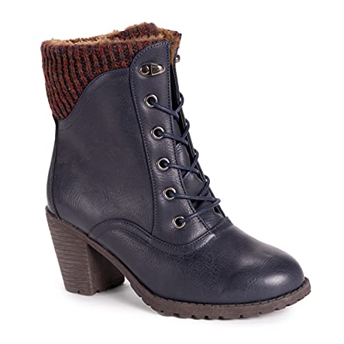 Muk Luks Women's Lukees Lacy Lori Fashion Zip Up Ankle Boots