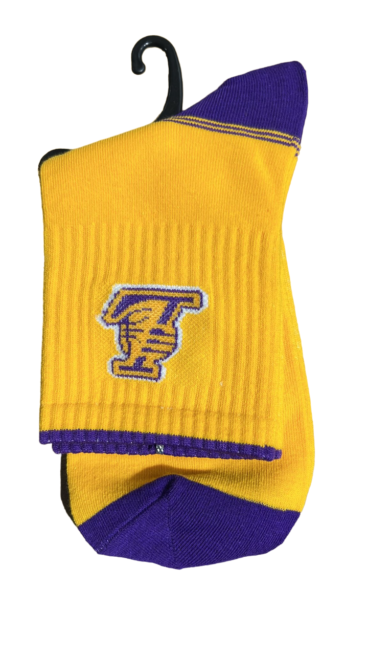 Calcetines de baloncesto unisex Lakers, par individual