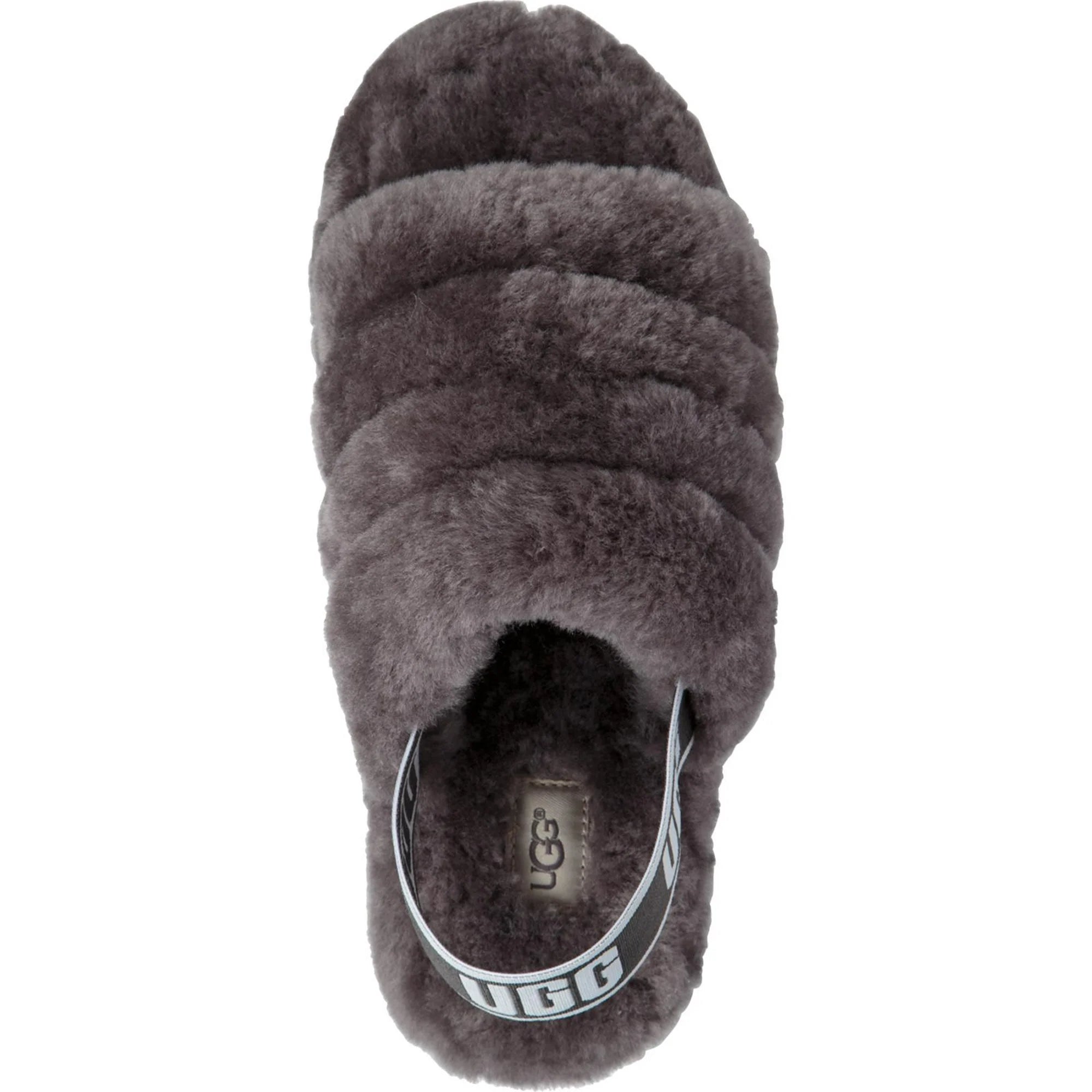 UGG Women's Fluff Yeah Slide Charcoal 1095119