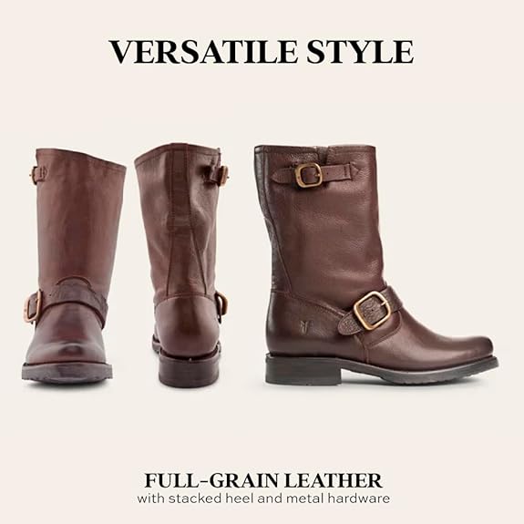 Frye Women's Veronica Short Boots 76509 Brown 3476509-DBN