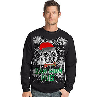Suéter navideño negro Hanes "Buh HumBug"