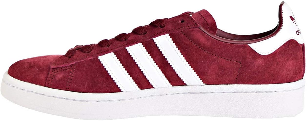 Adidas Originals Men's Campus Shoes 3-Stripes Classic Sneakers Burgundy - F97245