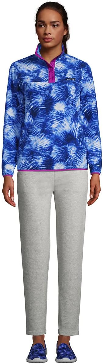 Pull en polaire Heritage à col pression pour femme de Lands' End
