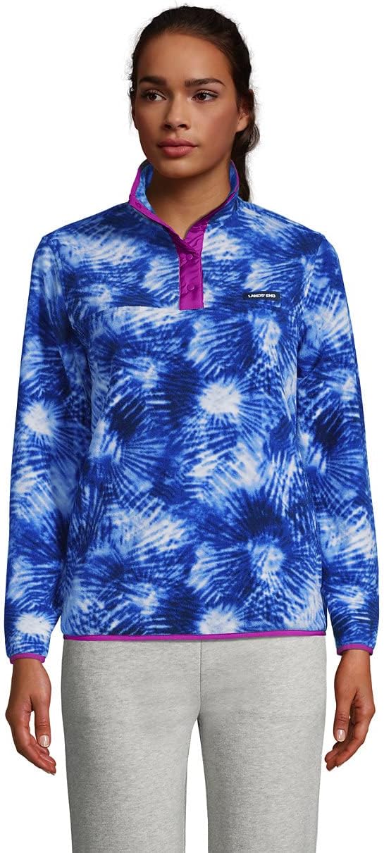 Pull en polaire Heritage à col pression pour femme de Lands' End