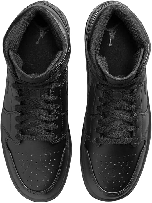 Air Jordan 1 Mid Black/Black-Black 554724 093