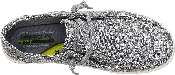 Chaussures à enfiler Melson Chad grises pour hommes de Skechers