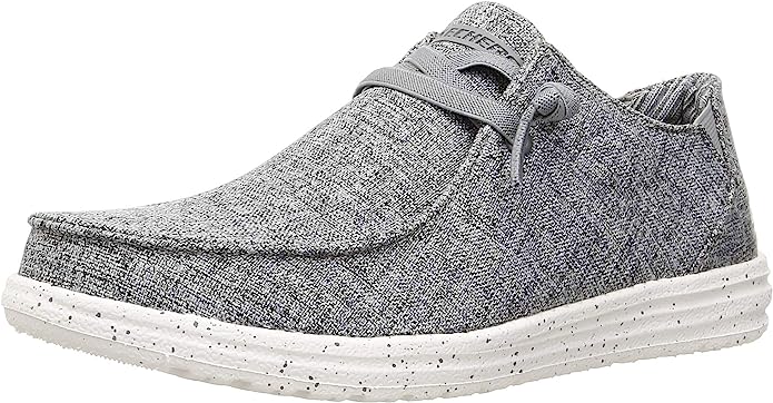 Chaussures à enfiler Melson Chad grises pour hommes de Skechers