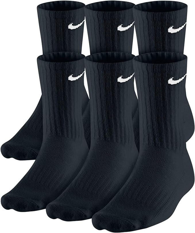 Chaussettes Nike Everyday Cushion Crew unisexes SX7666-010 (lot de 6 paires)