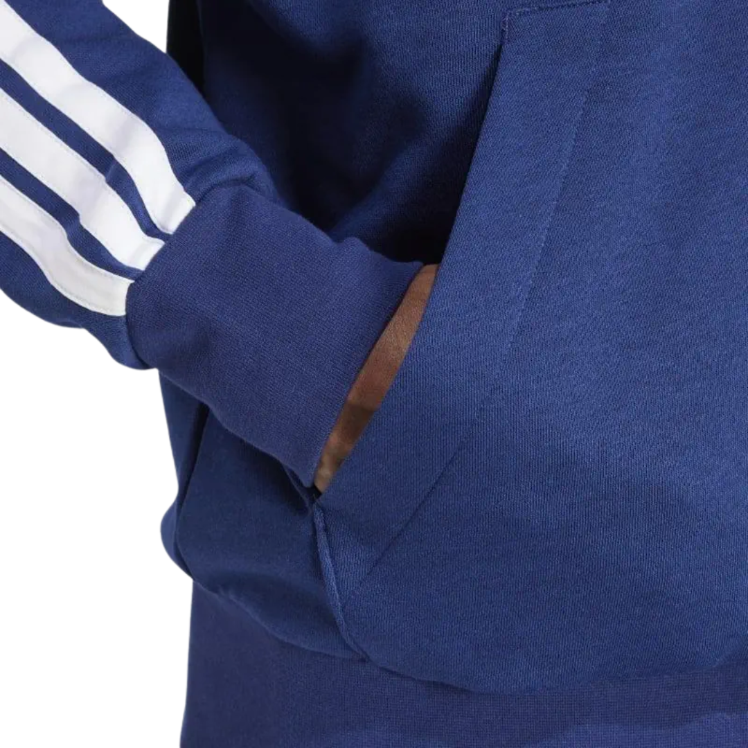 Adidas Essentials 3-Stripes Men’s Fleece Hoodie – JD1868