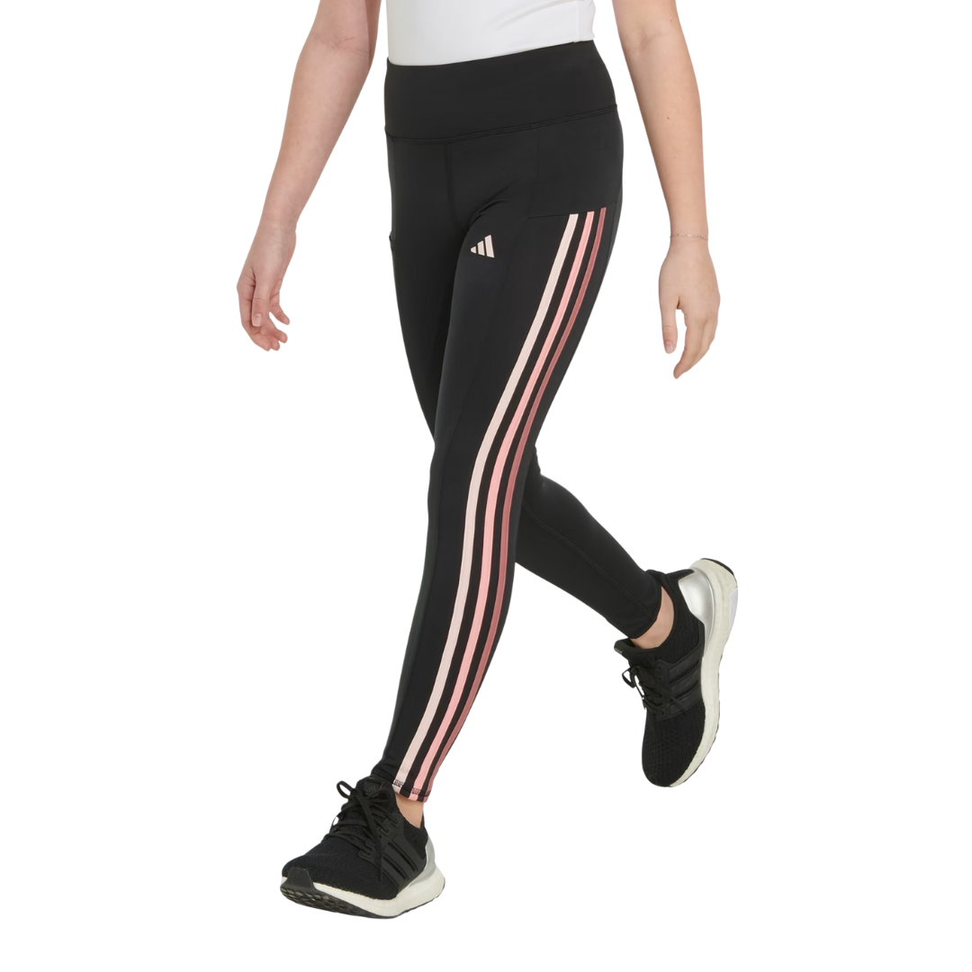 Adidas Girls’ AEROREADY 3-Stripes Cellphone Pocket Leggings – IV3914