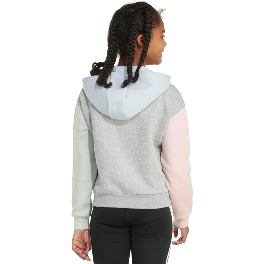 Adidas Girls’ Long Sleeve Graphic Fleece Hoodie – AA3222