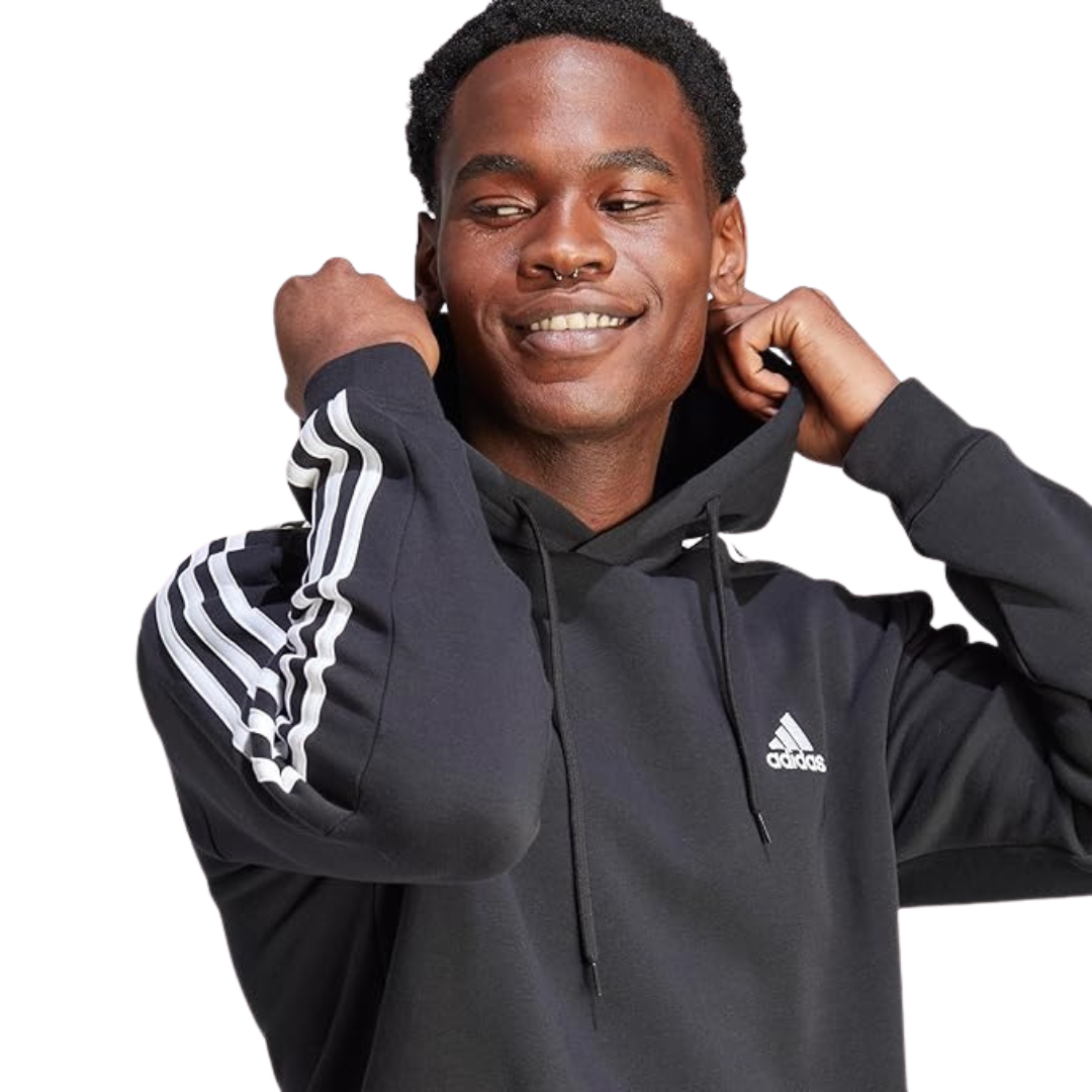 AdidasMen's Essential Pullover Hoodie Black