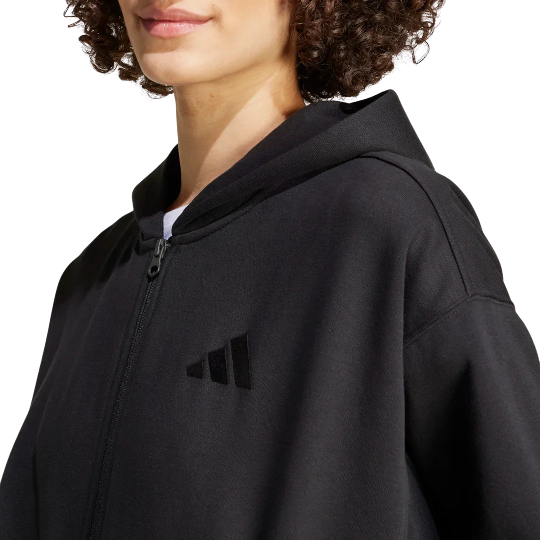 Adidas Women's All Season Fleece Full Zip Hoodie IX3809