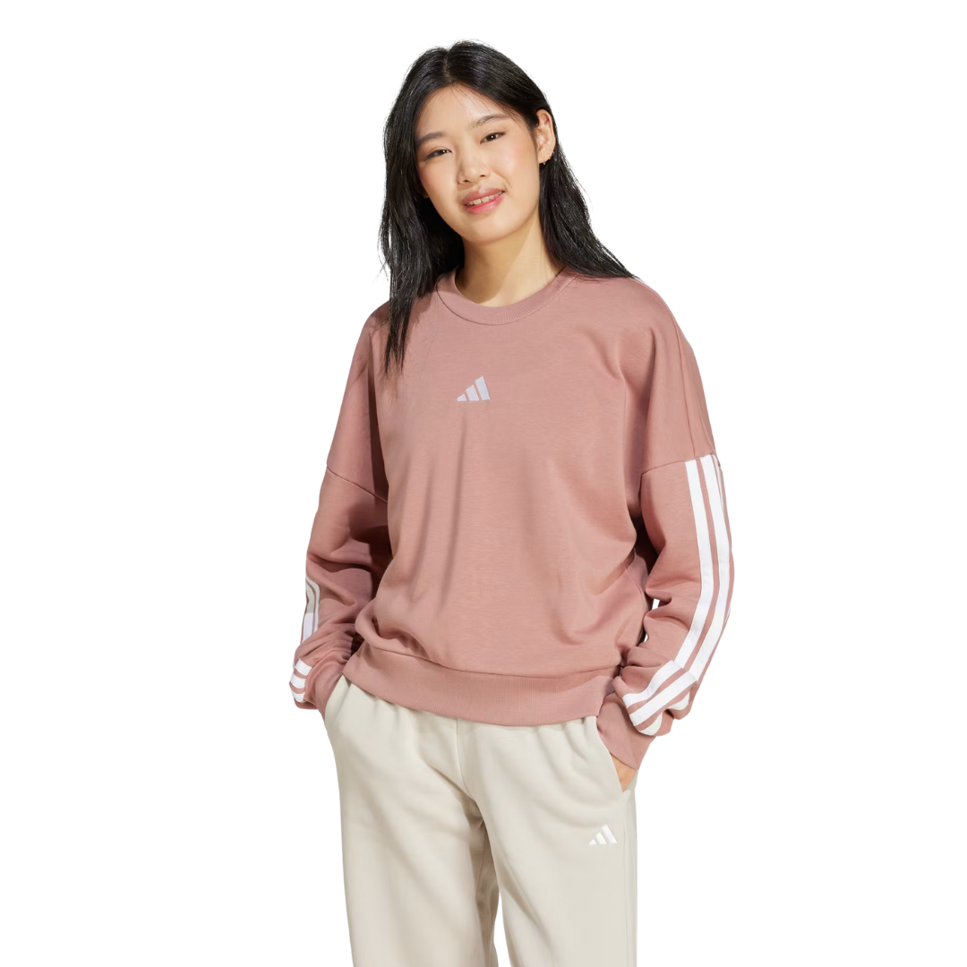 Adidas Women's Essentials French Terry 3-Strip Sweatshirt JD5288