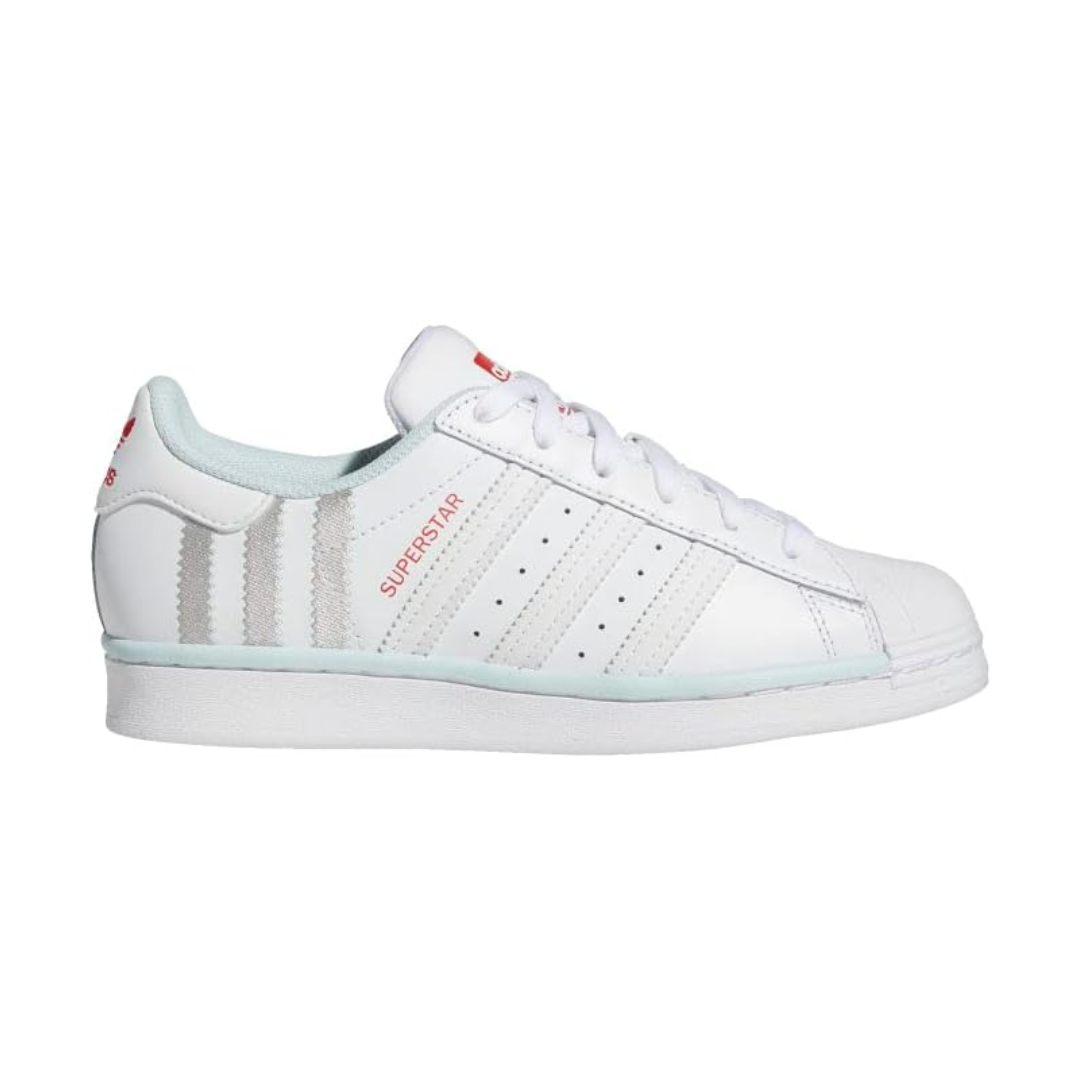 Adidas Kid's Superstar Junior Shoes – Cloud White / Almost Blue FZ6254