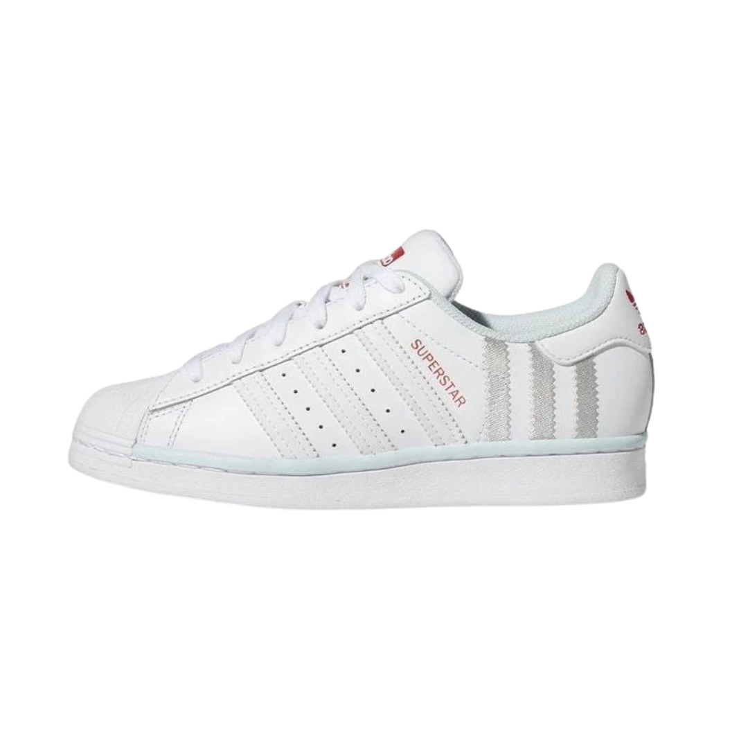 Adidas Kid's Superstar Junior Shoes – Cloud White / Almost Blue FZ6254