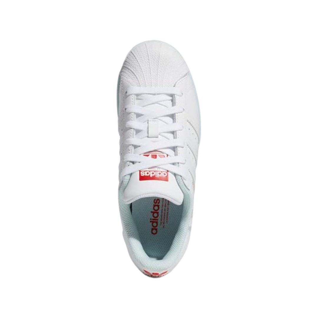 Adidas Kid's Superstar Junior Shoes – Cloud White / Almost Blue FZ6254