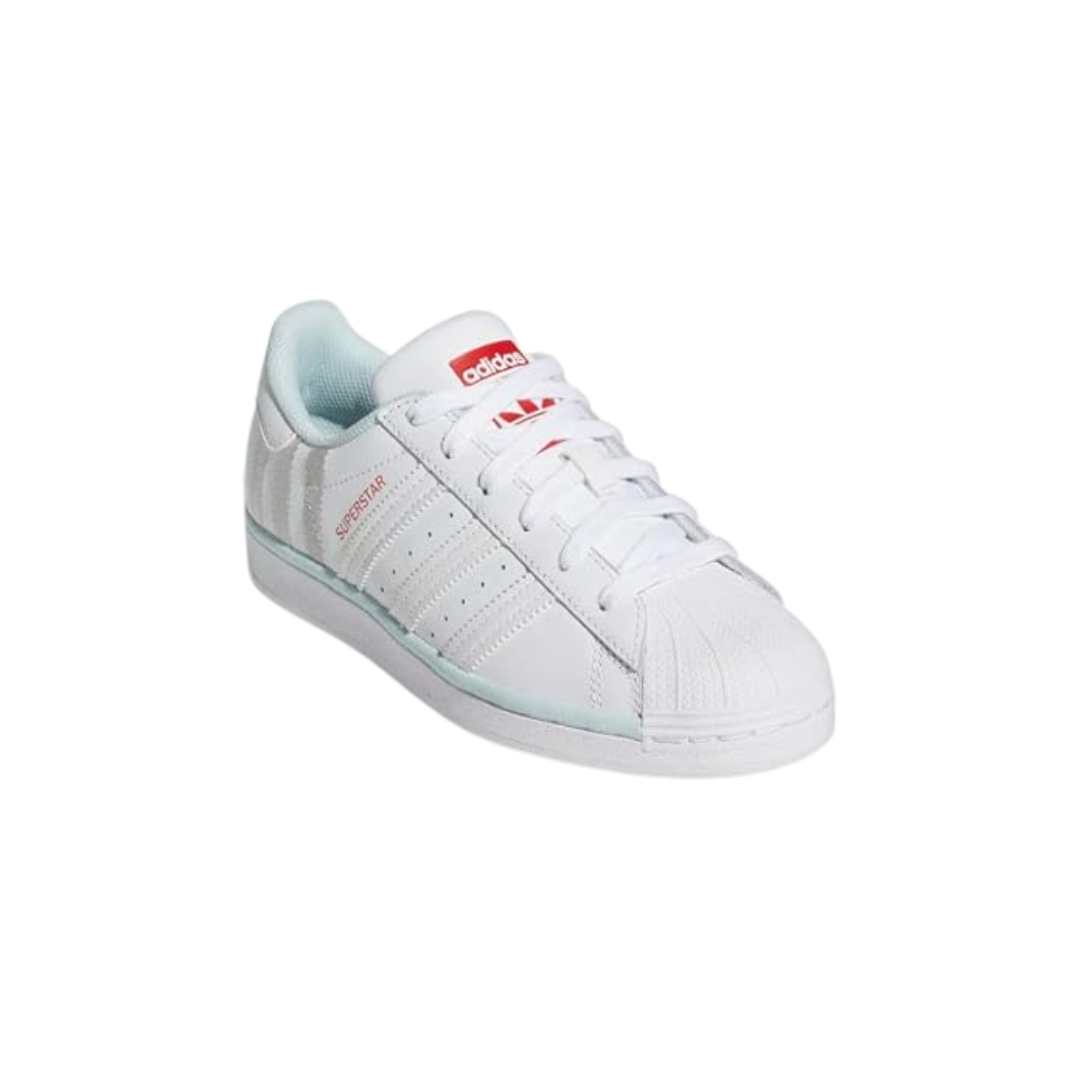 Adidas Kid's Superstar Junior Shoes – Cloud White / Almost Blue FZ6254