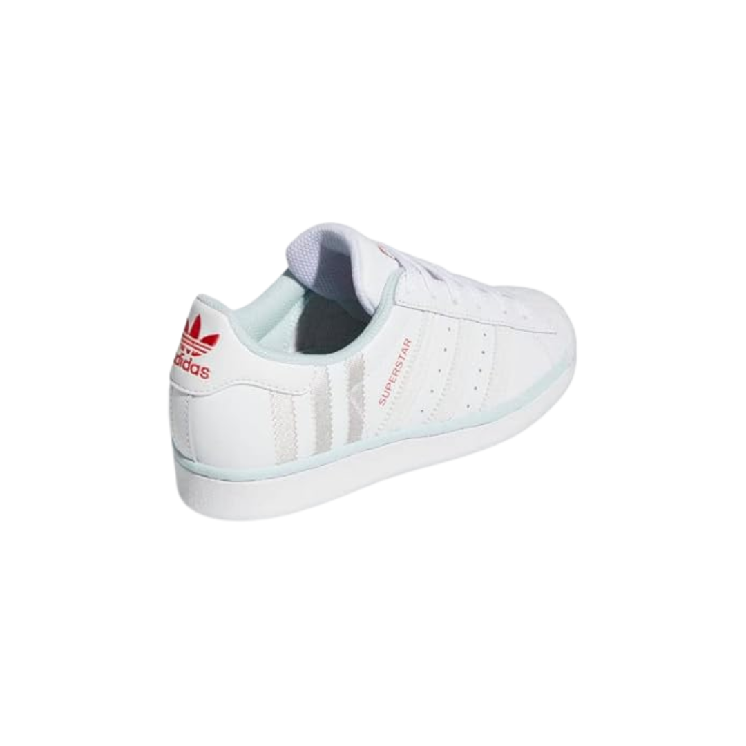 Adidas Kid's Superstar Junior Shoes – Cloud White / Almost Blue FZ6254