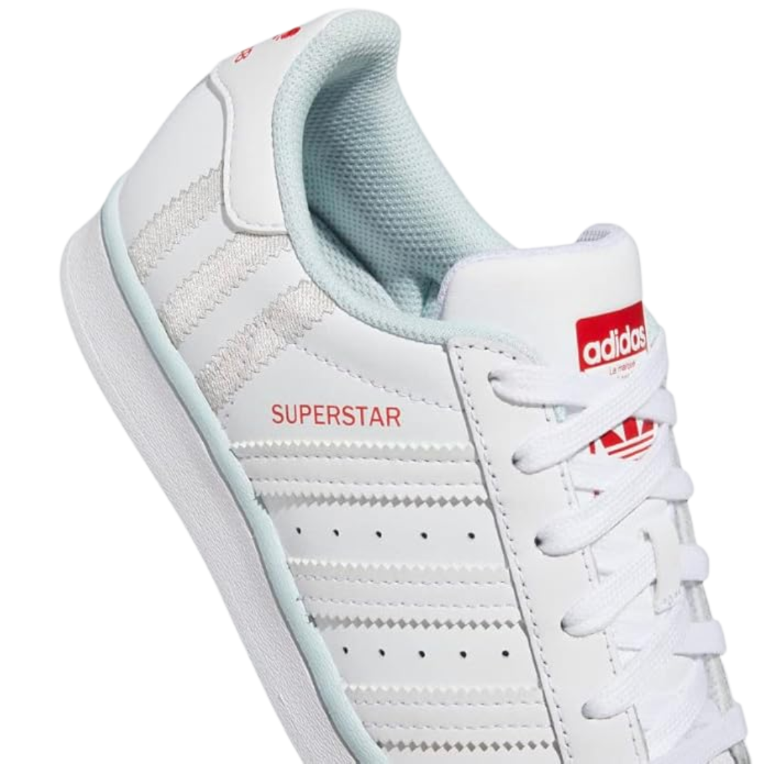 Adidas Kid's Superstar Junior Shoes – Cloud White / Almost Blue FZ6254
