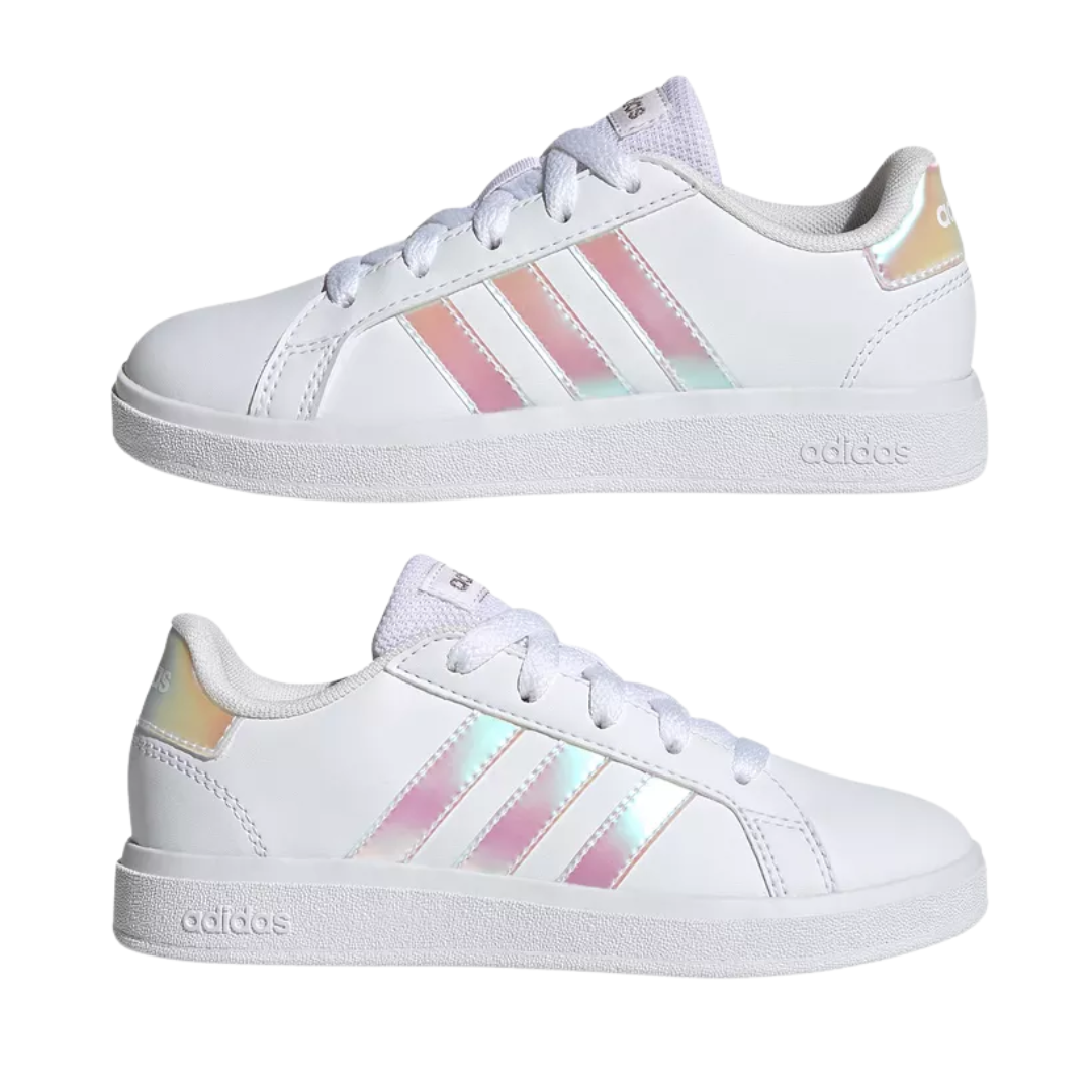 Adidas Kids’ Grand Court 2.0 Shoes – White (GY2326)