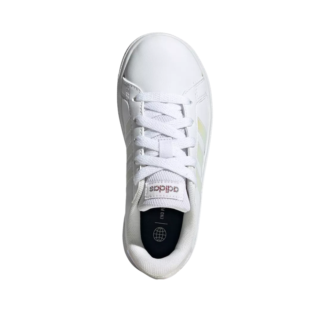 Adidas Kids’ Grand Court 2.0 Shoes – White (GY2326)